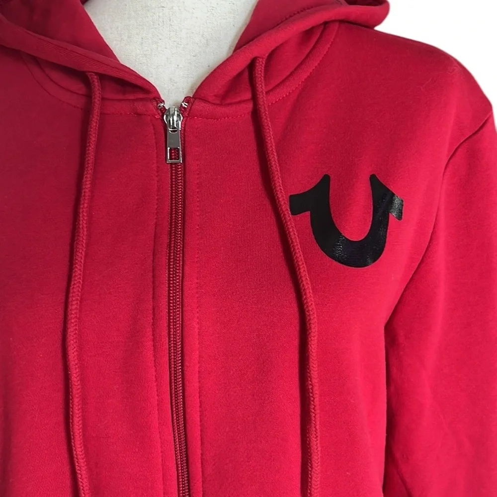 TRUE RELIGION METALLIC CITY BUDDHA ZIP HOODIE